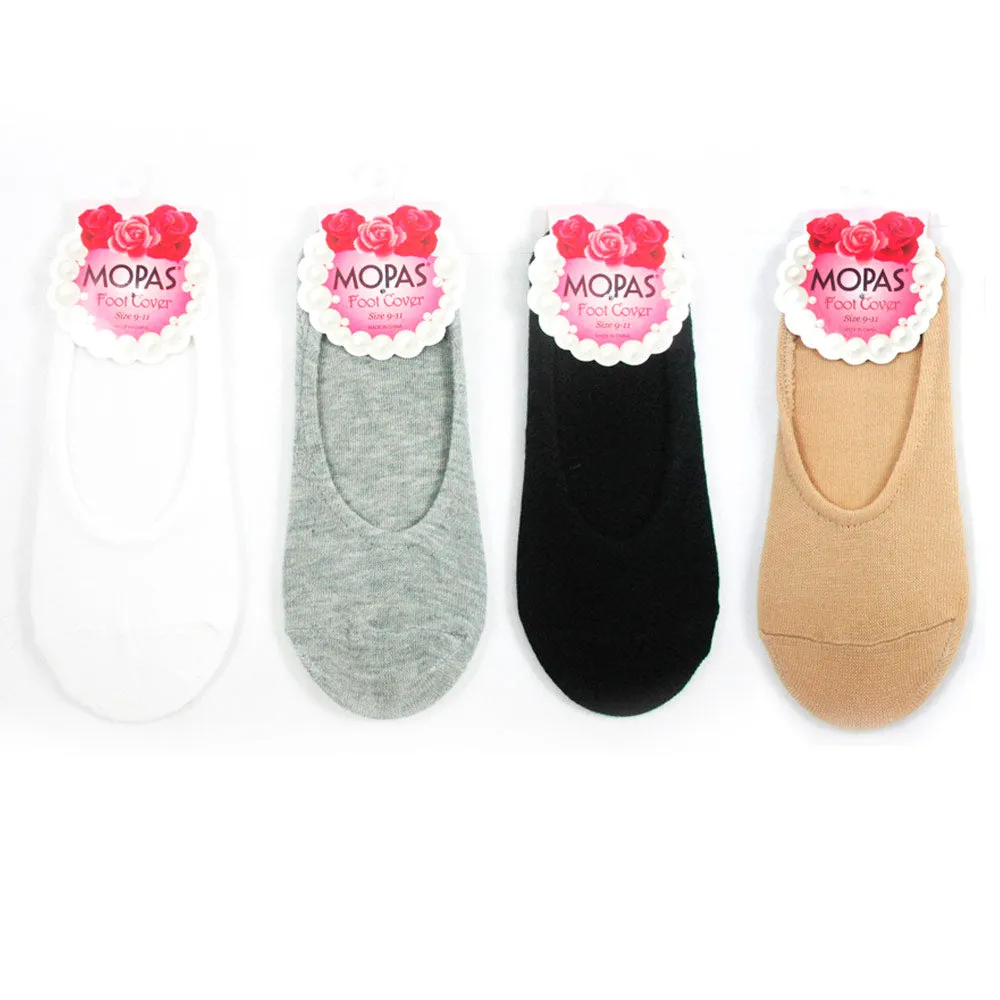 12 Pair Multi Color Foot Covers Footies Dress Flat Shoes Soft Socks Liners 9-11