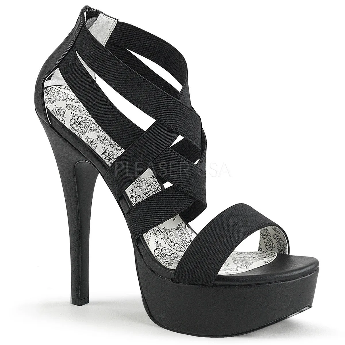 5 Inch Heel TEEZE-47W Black