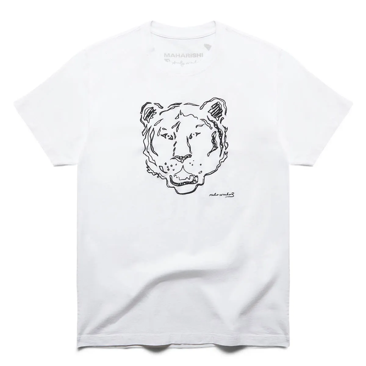ANDY WARHOL TIGER EMBROIDERED T-SHIRT