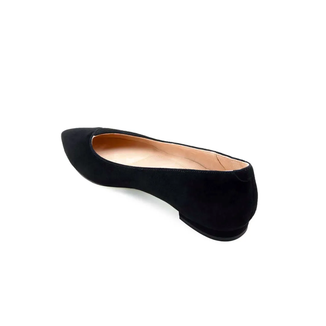 Black Suede Forever Flat