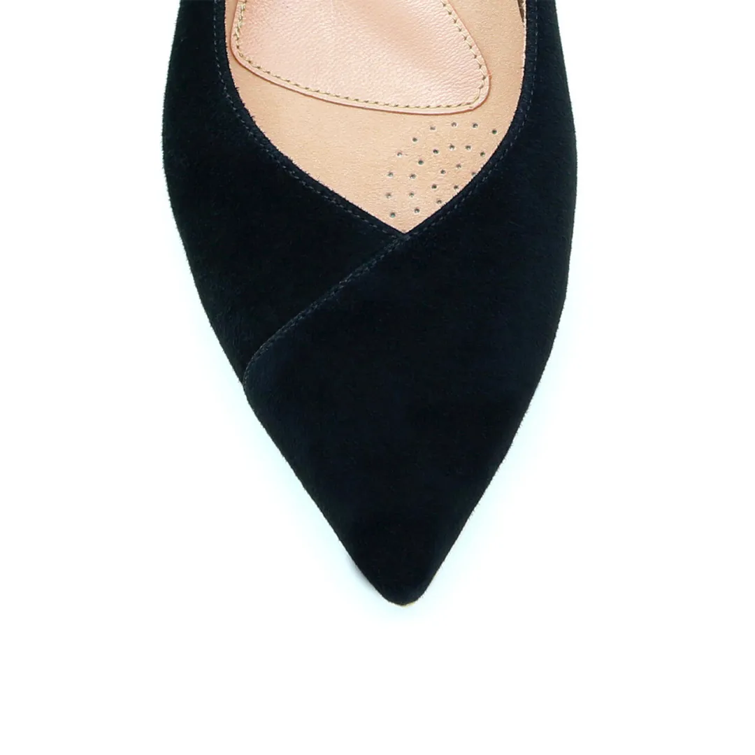 Black Suede Forever Flat