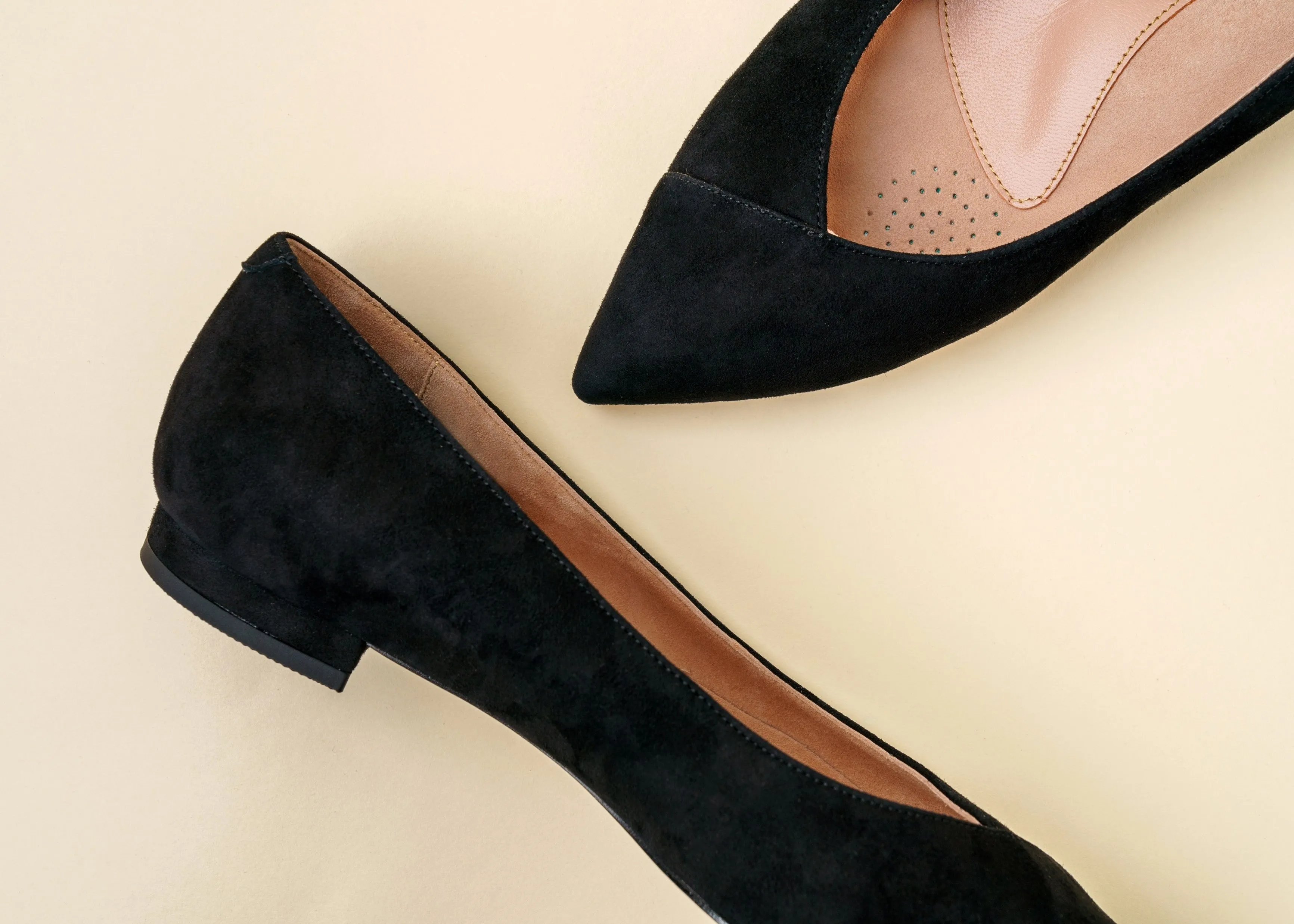Black Suede Forever Flat