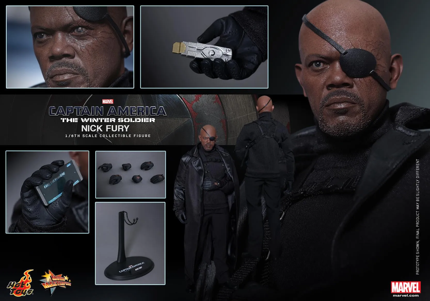 CAPTAIN AMERICA: THE WINTER SOLDIER: Nick Fury 1:6 Scale Movie Masterpiece Figure