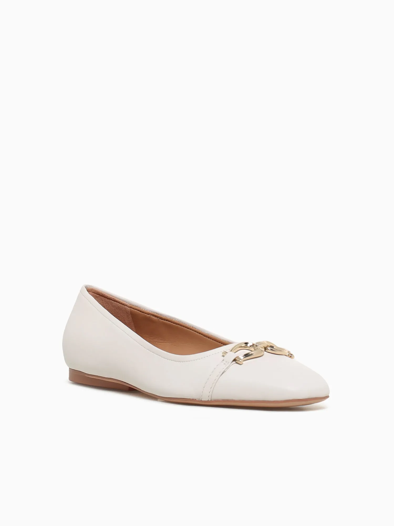 Charlotte White Leather