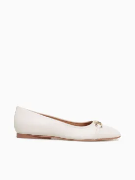 Charlotte White Leather