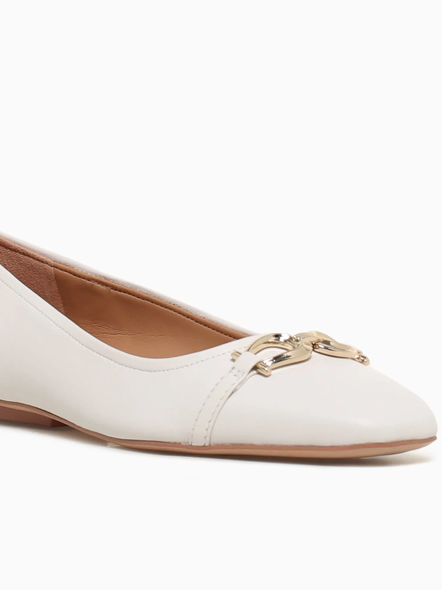 Charlotte White Leather