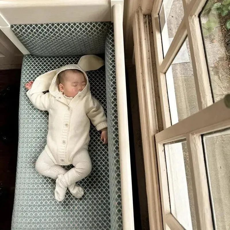 Cute Baby Knitted Romper with Ears