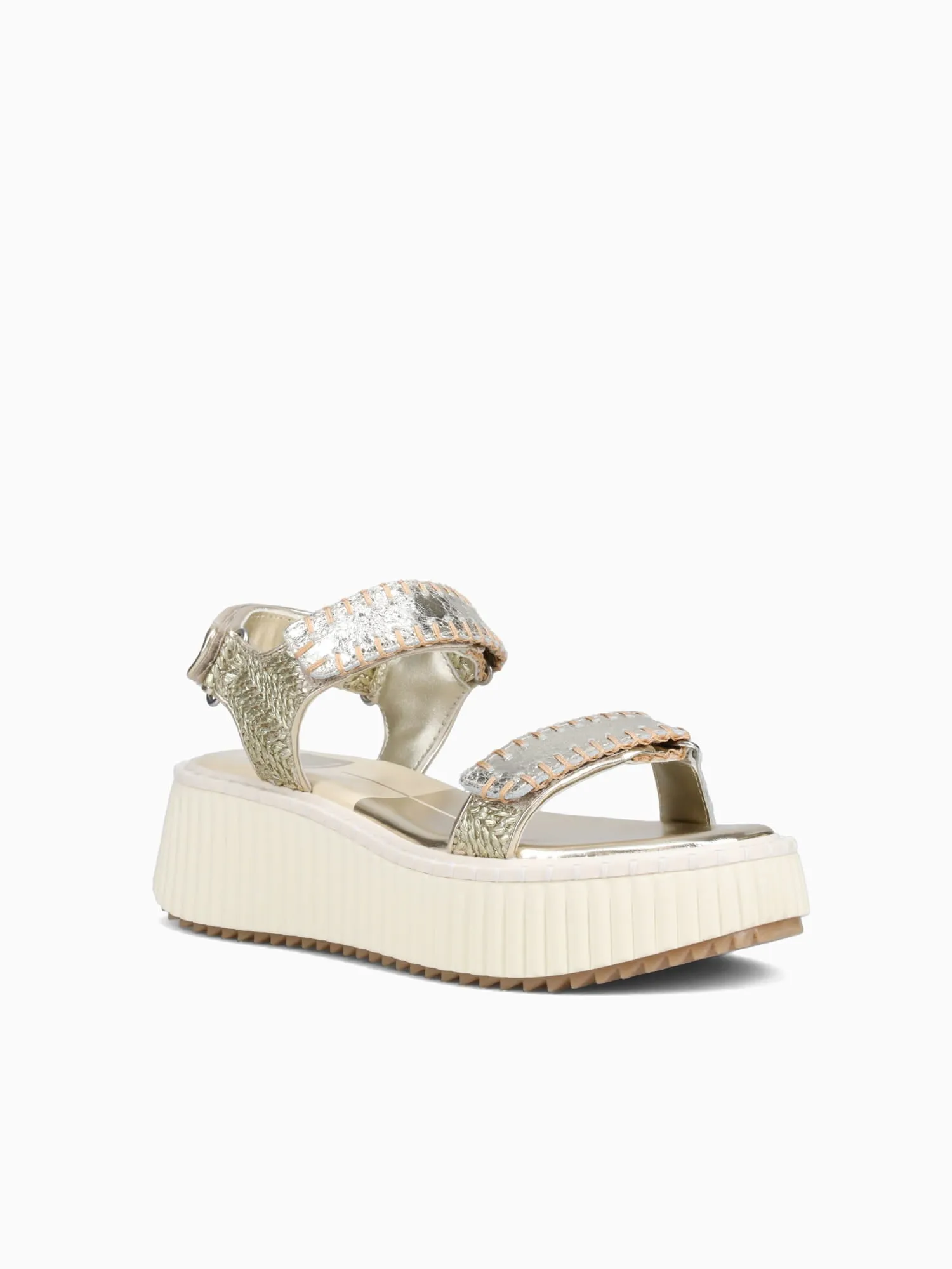 Debra Platinum Distressed Leather