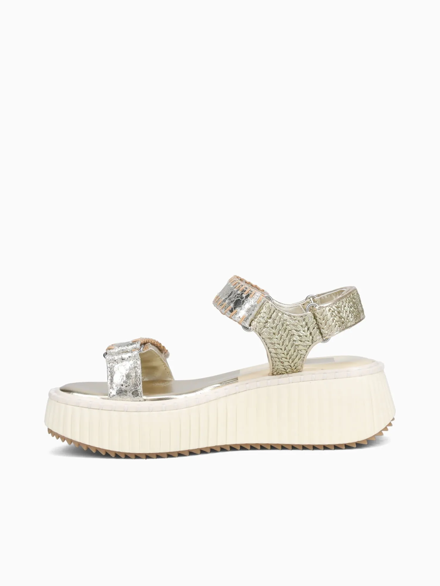 Debra Platinum Distressed Leather