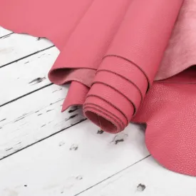 Hollywood Hot Pink Tried n True 3-4 oz Leather Cow Hides