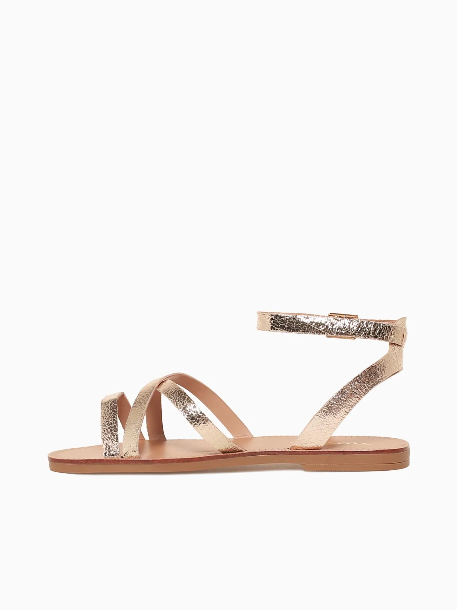 Julia Gold Craquele Leather