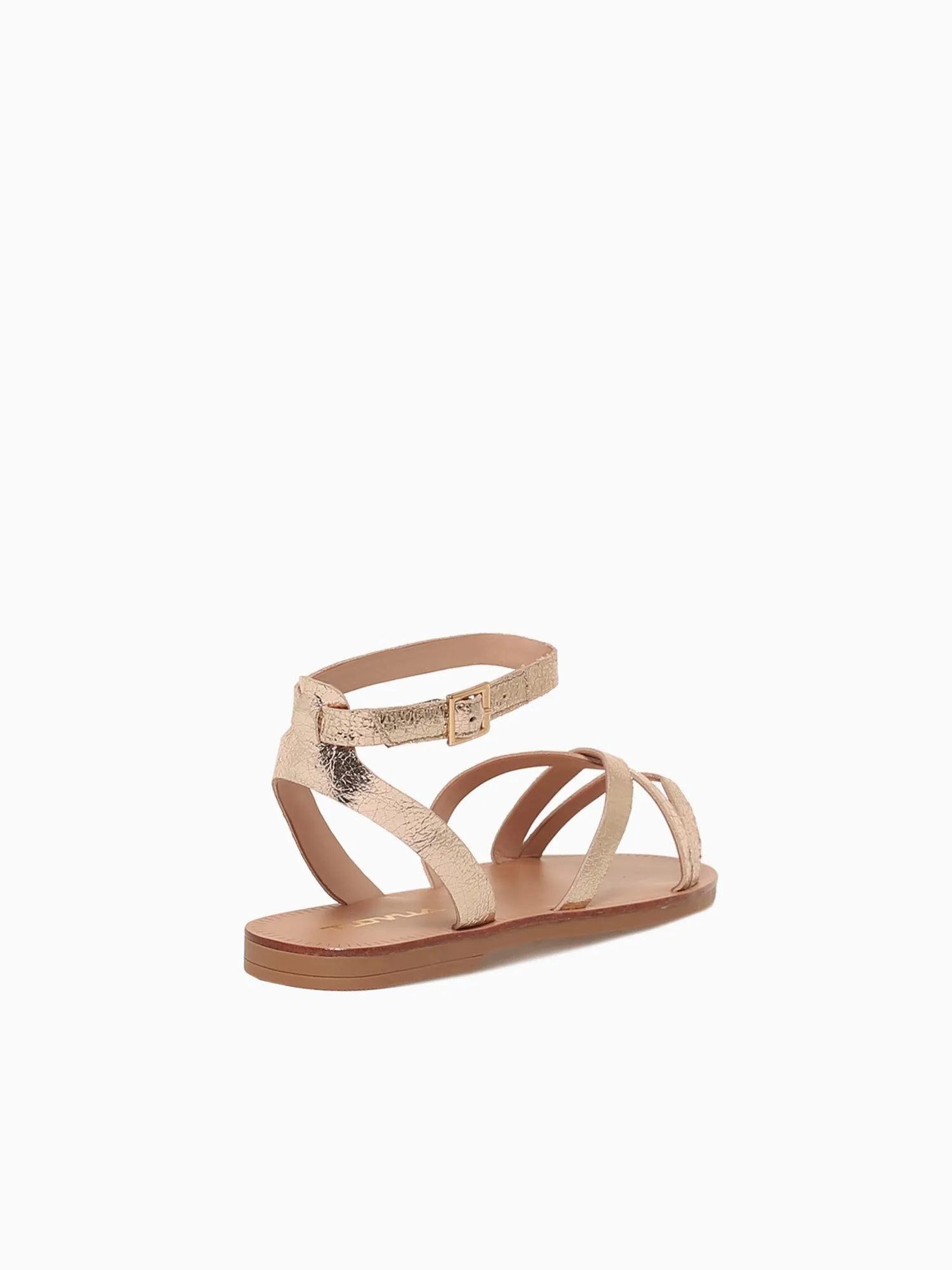Julia Gold Craquele Leather