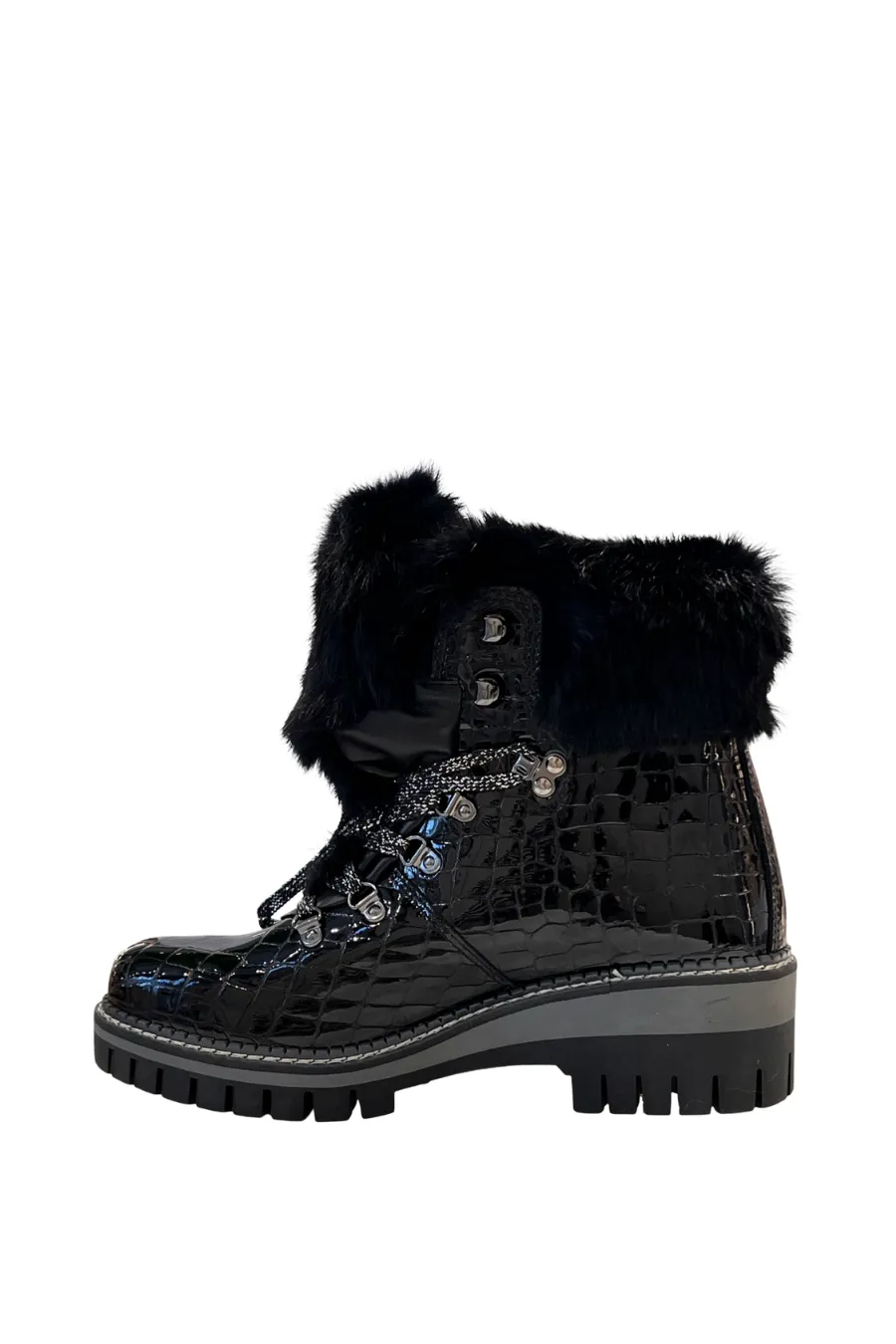 Karin Croco Boot Black