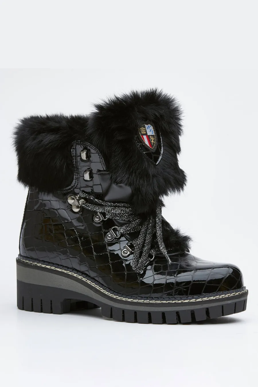 Karin Croco Boot Black