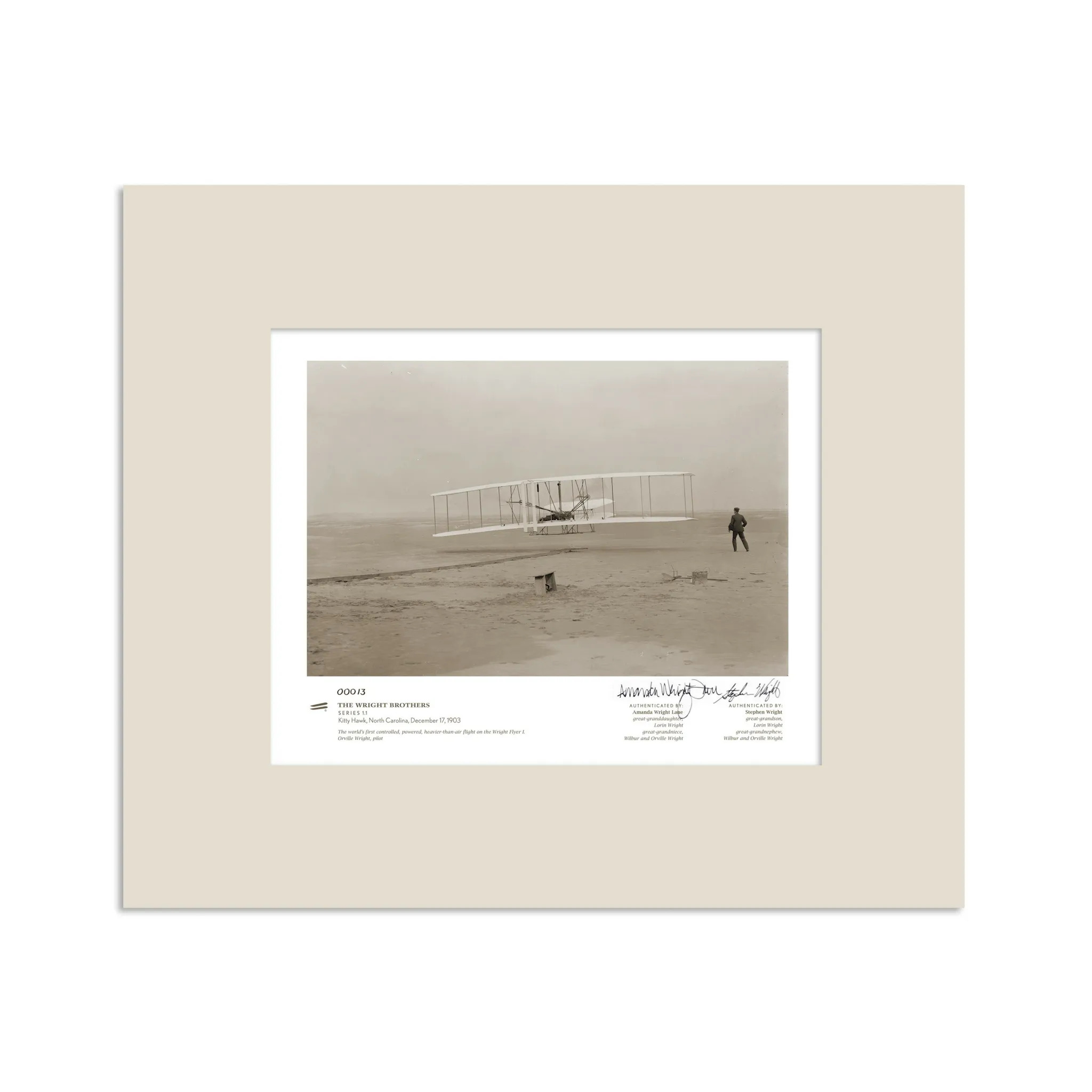Kitty Hawk Series 1.1 | signed & matted Gicle print