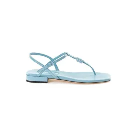 Miu Miu Light Blue Vernice Sandal