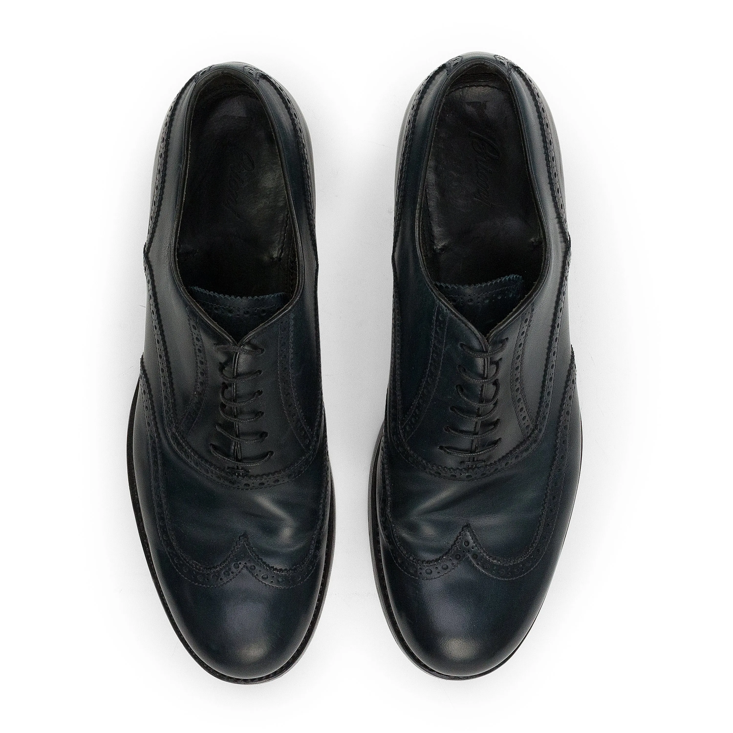 NAVY CAIMAN LACEUP DRESS SHOES