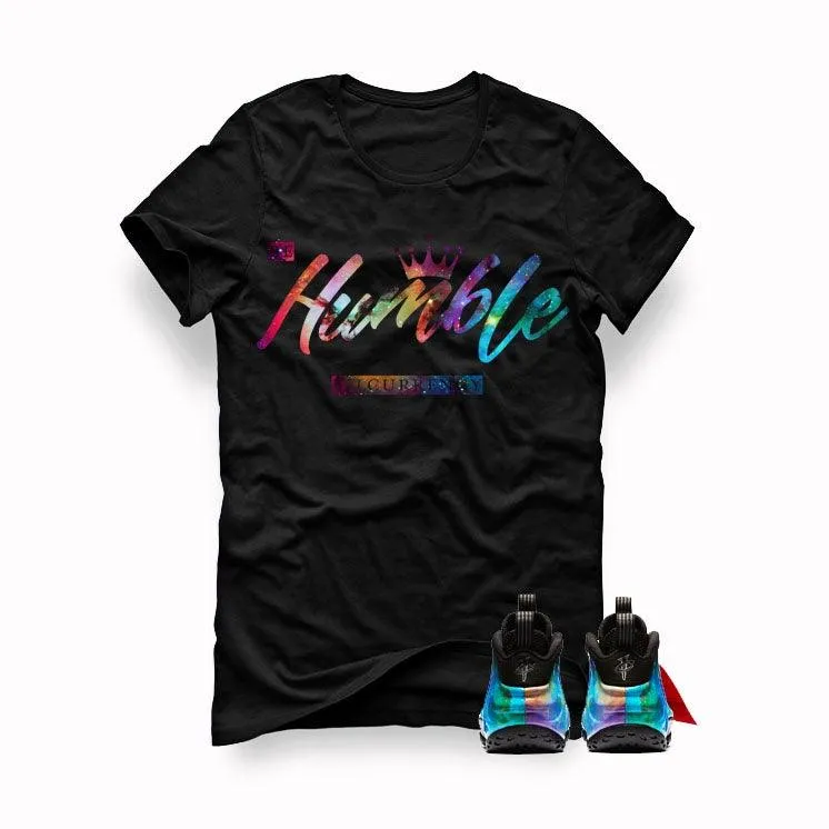 Nike Air Foamposite One Alternate Galaxy Black Shirt (Be Humble)
