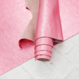 Party Girl Pink, 2-3 oz Cow Hides, Metallic Vegas