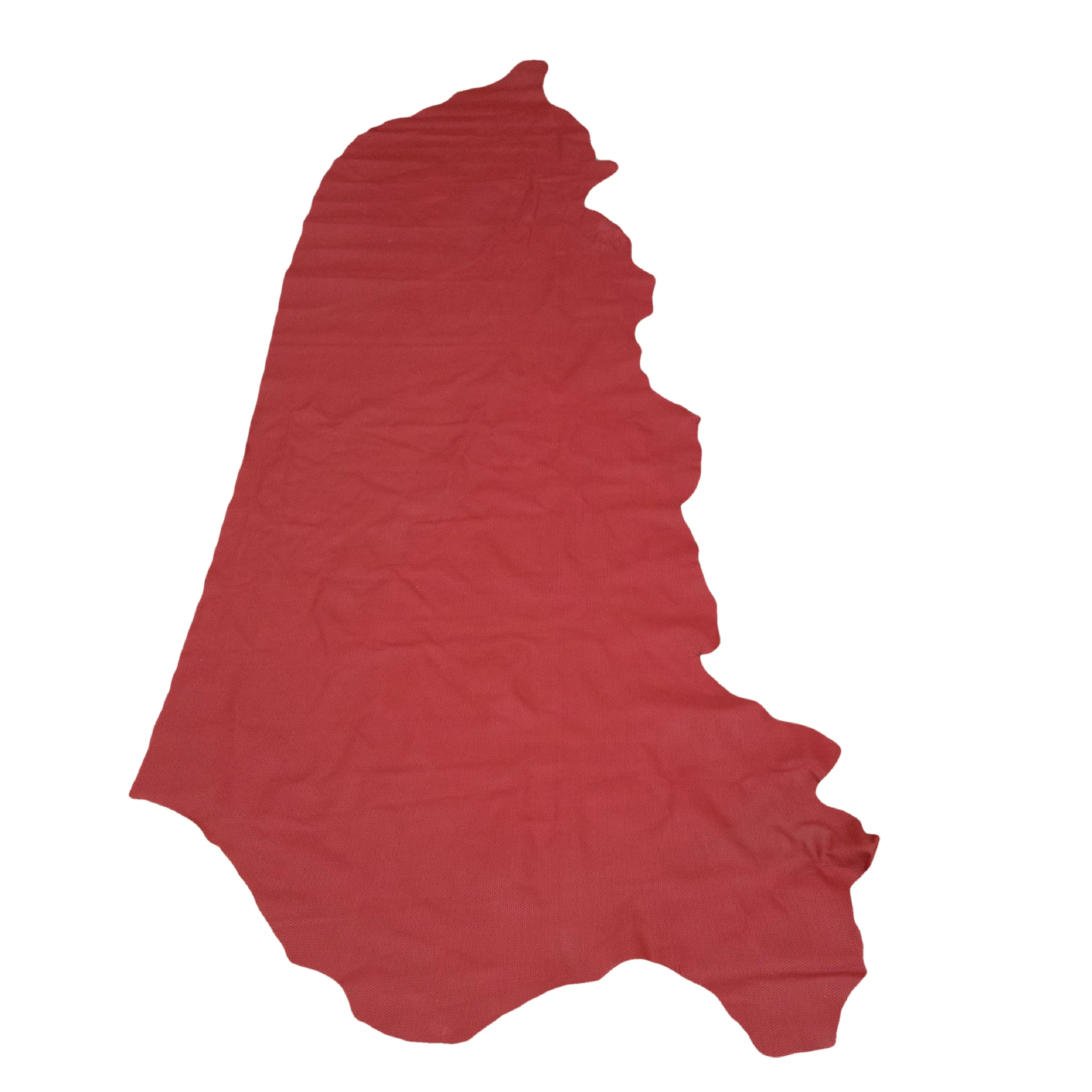 Perforated Red 2-3 oz Leather Cow Hides