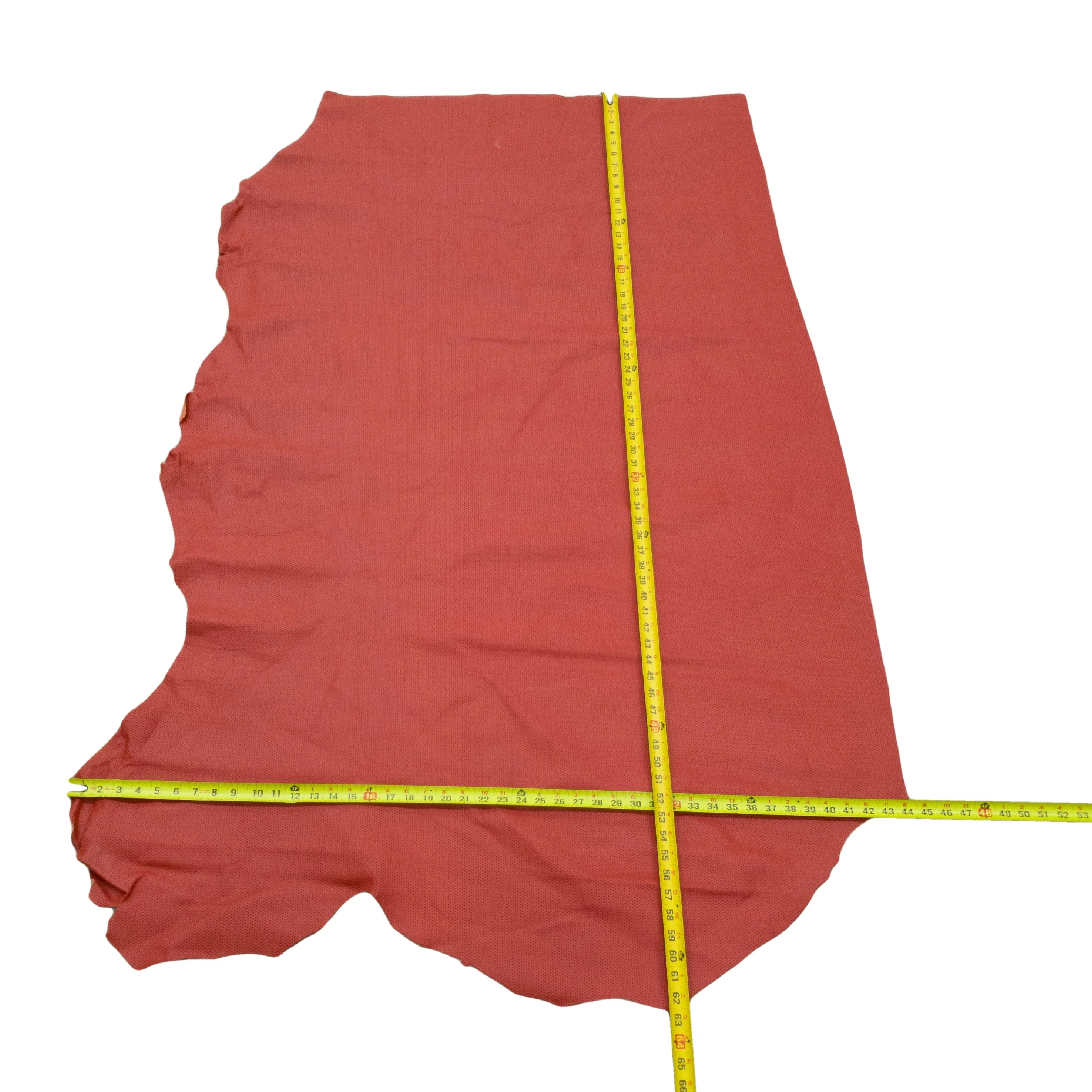 Perforated Red 2-3 oz Leather Cow Hides