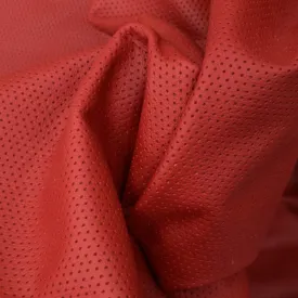 Perforated Red 2-3 oz Leather Cow Hides