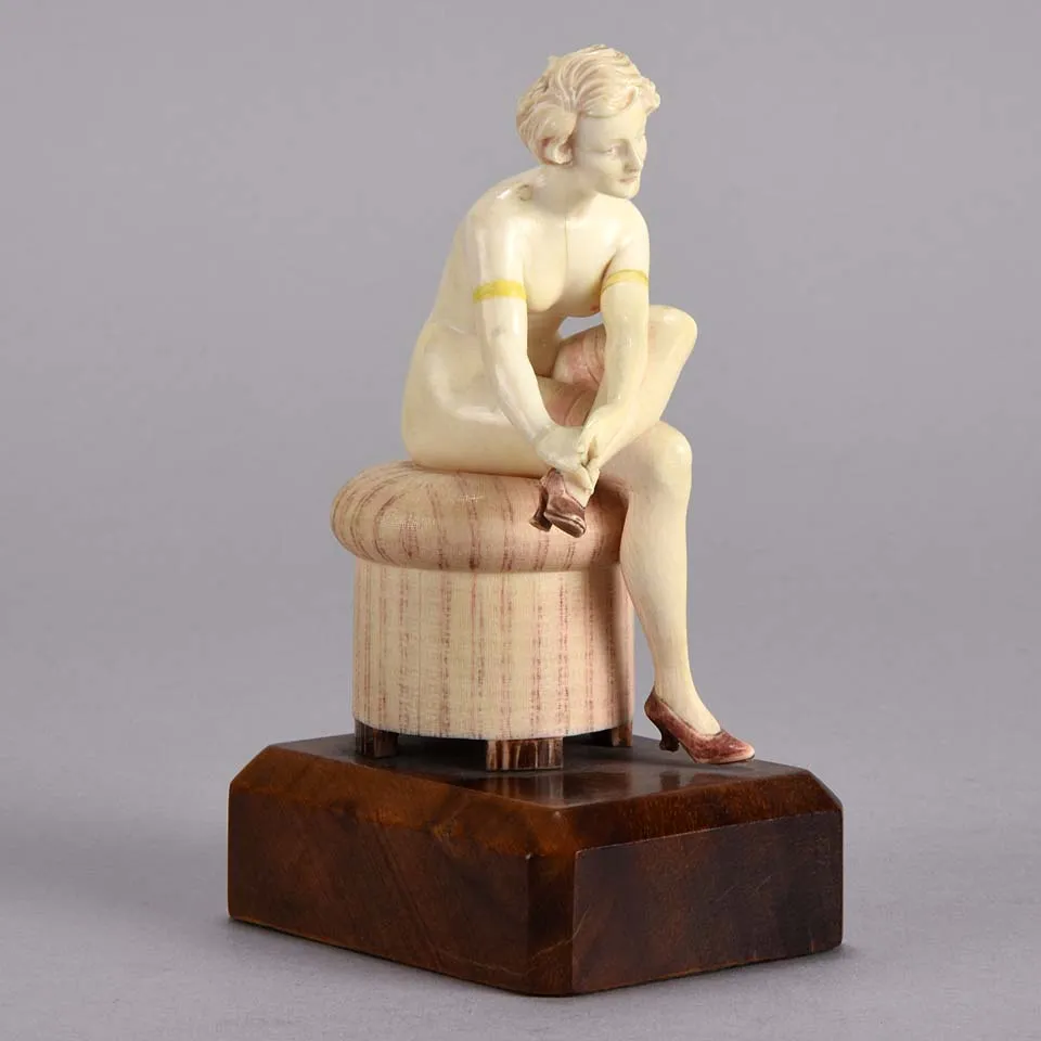 'Seated Nude' after F Preiss