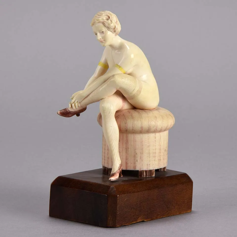 'Seated Nude' after F Preiss