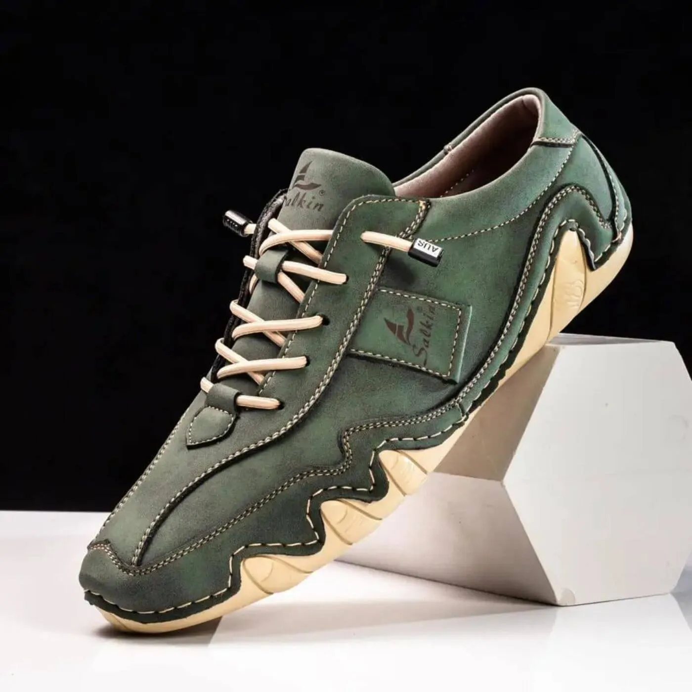 Tate - Stitched Lace Up Shoes