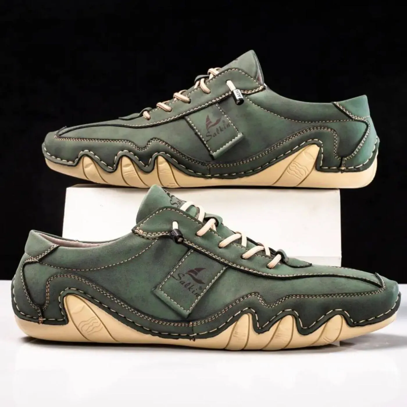 Tate - Stitched Lace Up Shoes