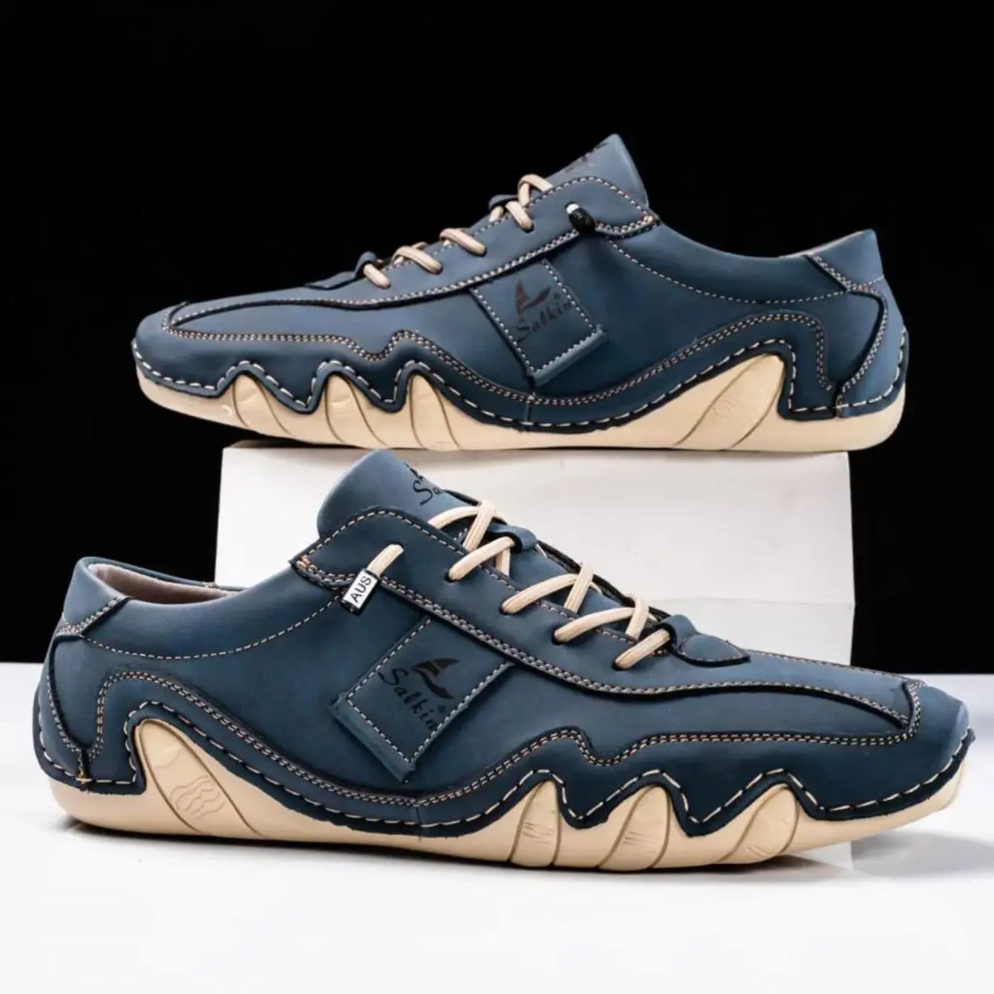 Tate - Stitched Lace Up Shoes