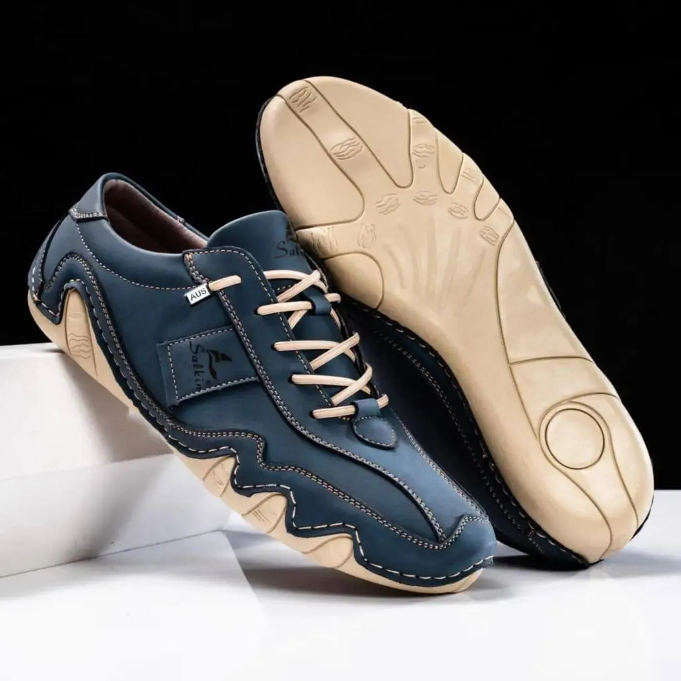 Tate - Stitched Lace Up Shoes