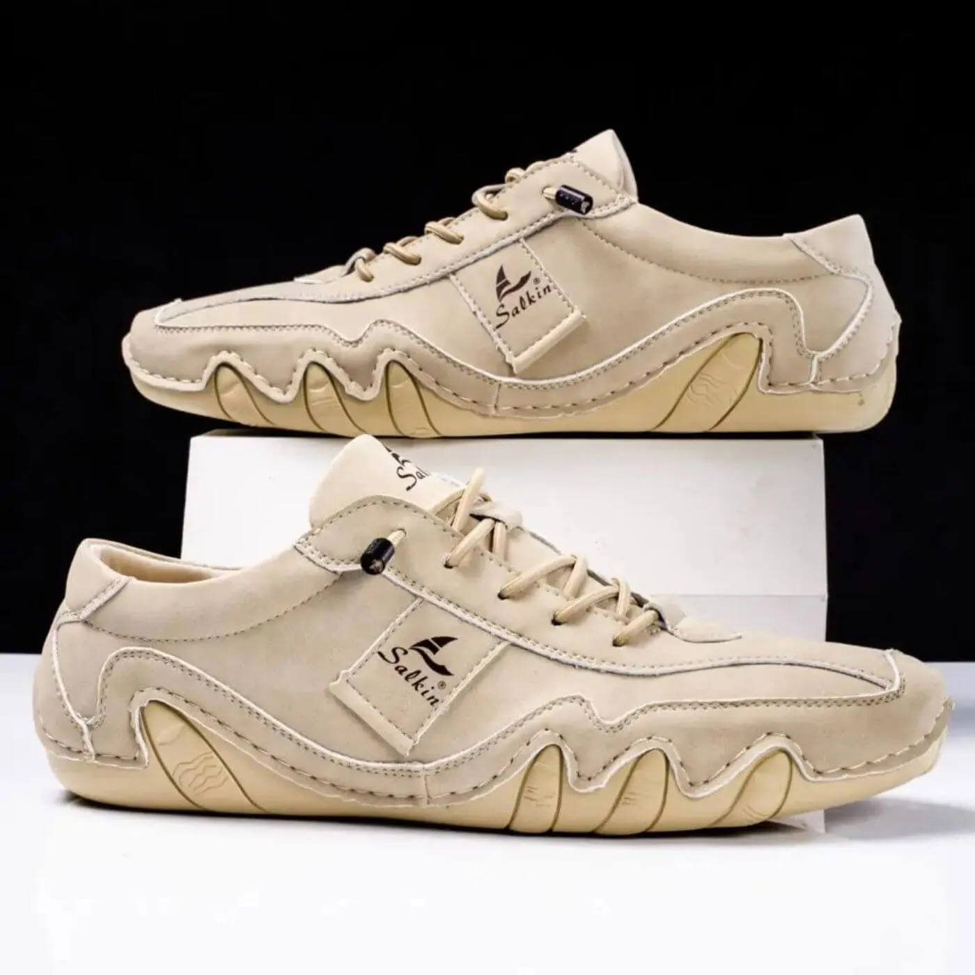 Tate - Stitched Lace Up Shoes