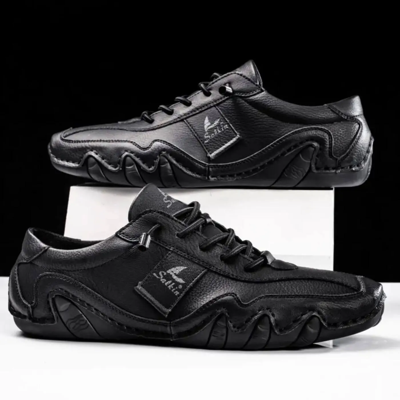 Tate - Stitched Lace Up Shoes