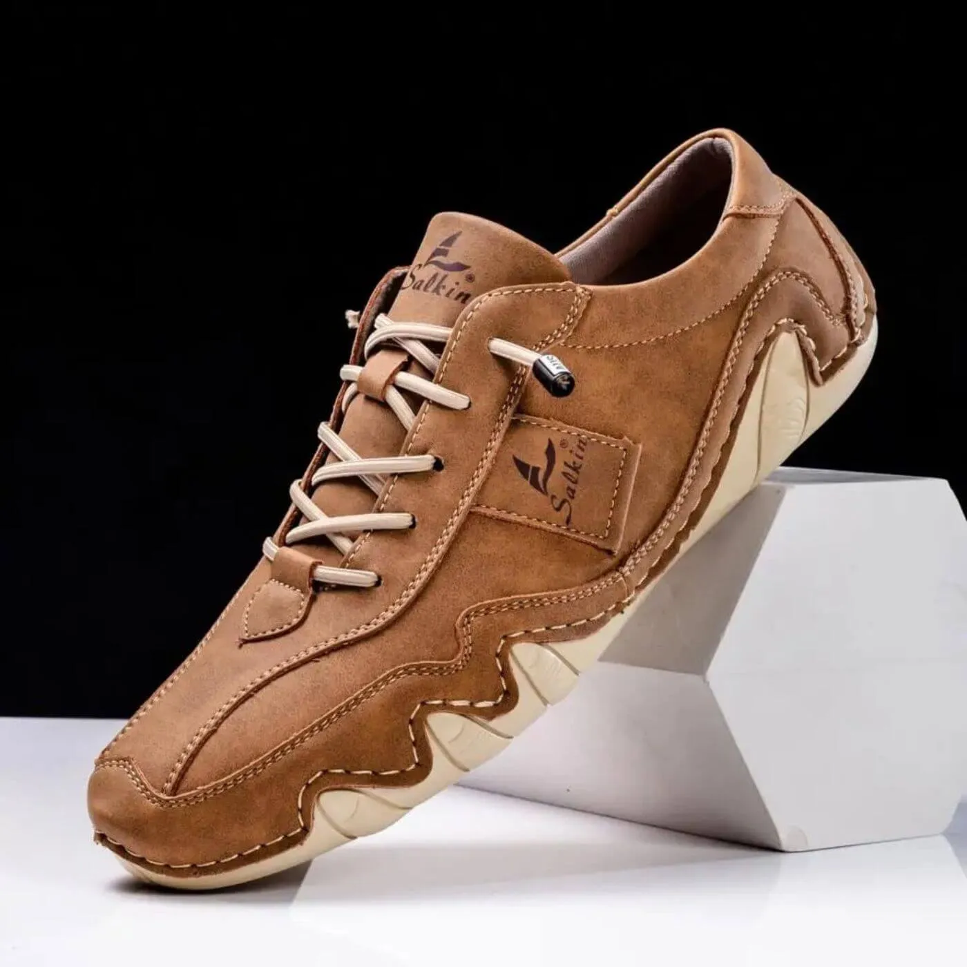 Tate - Stitched Lace Up Shoes