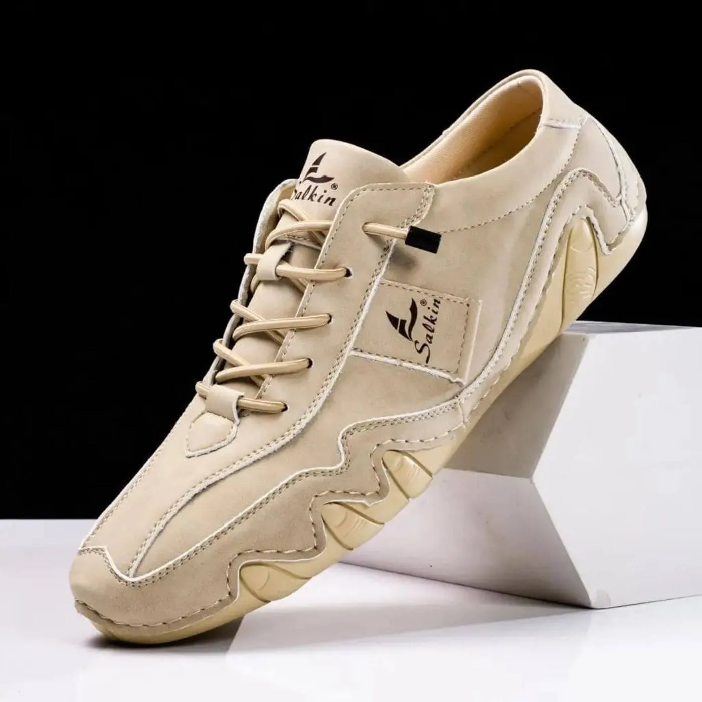 Tate - Stitched Lace Up Shoes