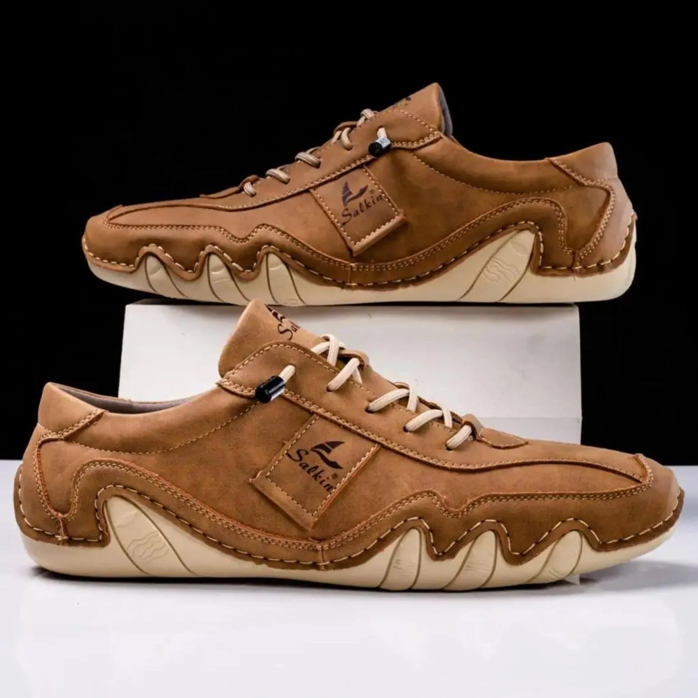Tate - Stitched Lace Up Shoes
