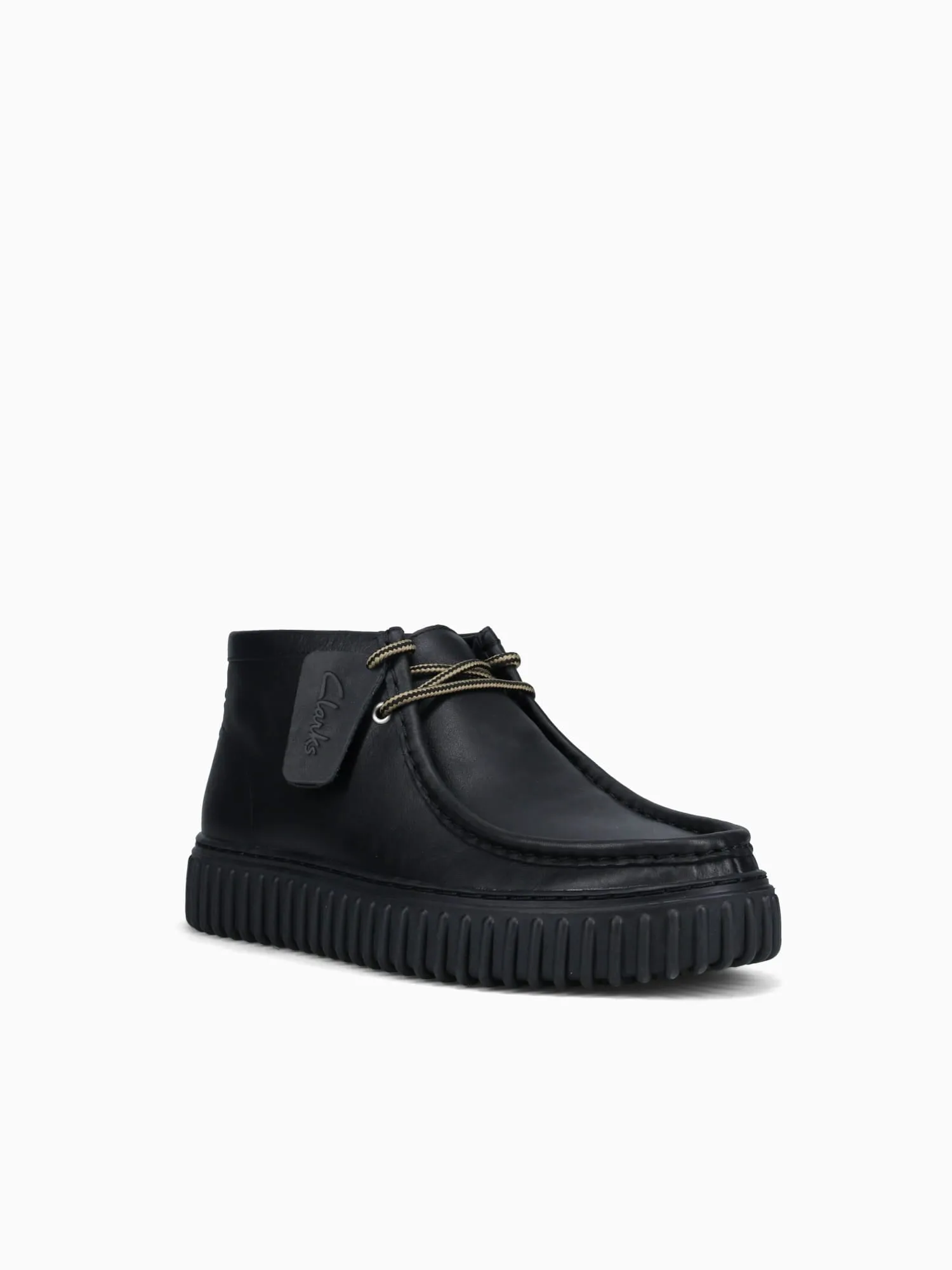 Torhill Hi  Black Leather